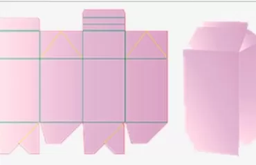 Коробка «молоко», 3 точки склейки